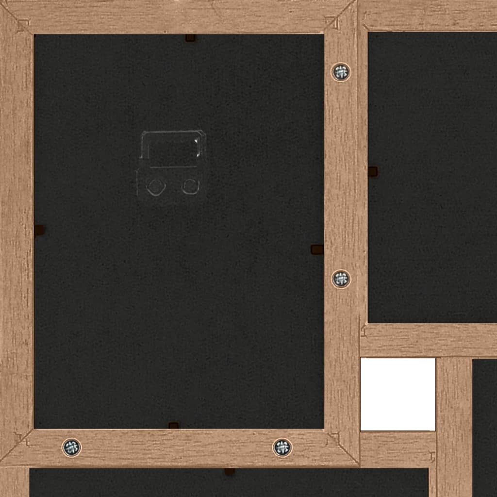 Fotorammekollasj for 24x(13x18 cm) bilde lysebrun MDF