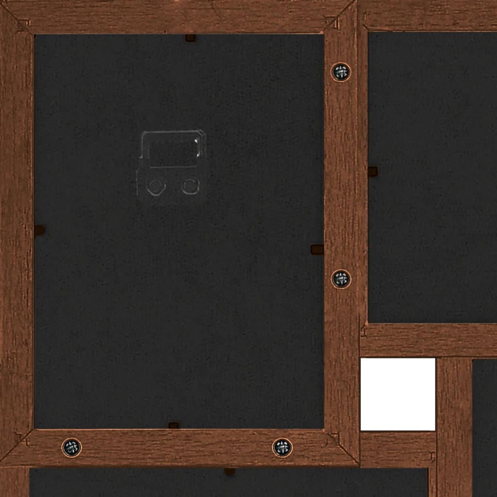 Fotorammekollasj for 24x(13x18 cm) bilde mørkebrun MDF