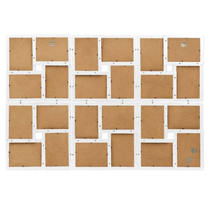 Fotorammekollasj for 24x(13x18 cm) bilde hvit MDF