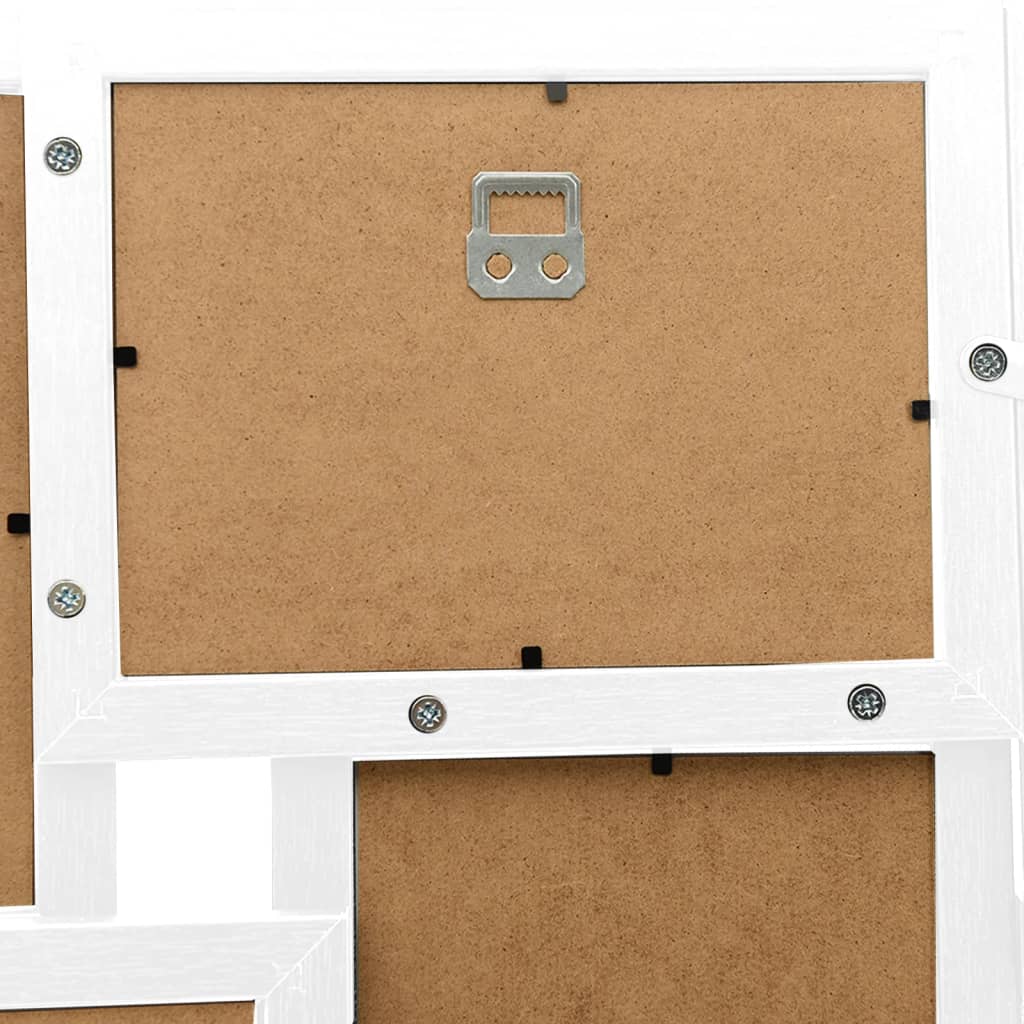 Fotorammekollasj for 24x(13x18 cm) bilde hvit MDF