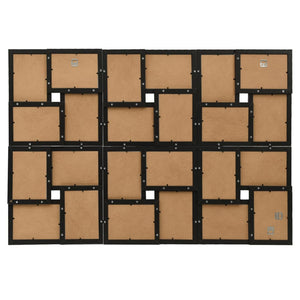 Fotorammekollasj for 24x(13x18 cm) bilde svart MDF
