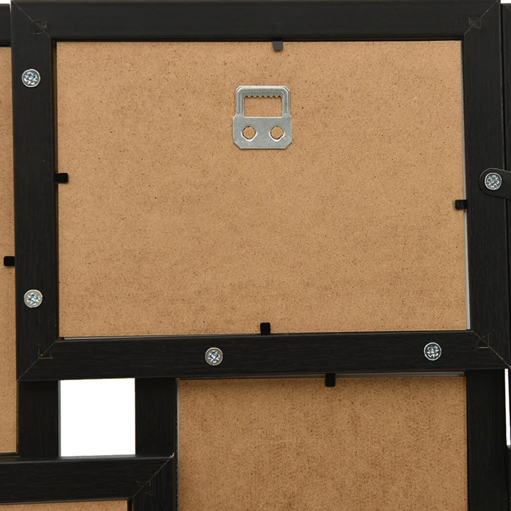 Fotorammekollasj for 24x(13x18 cm) bilde svart MDF