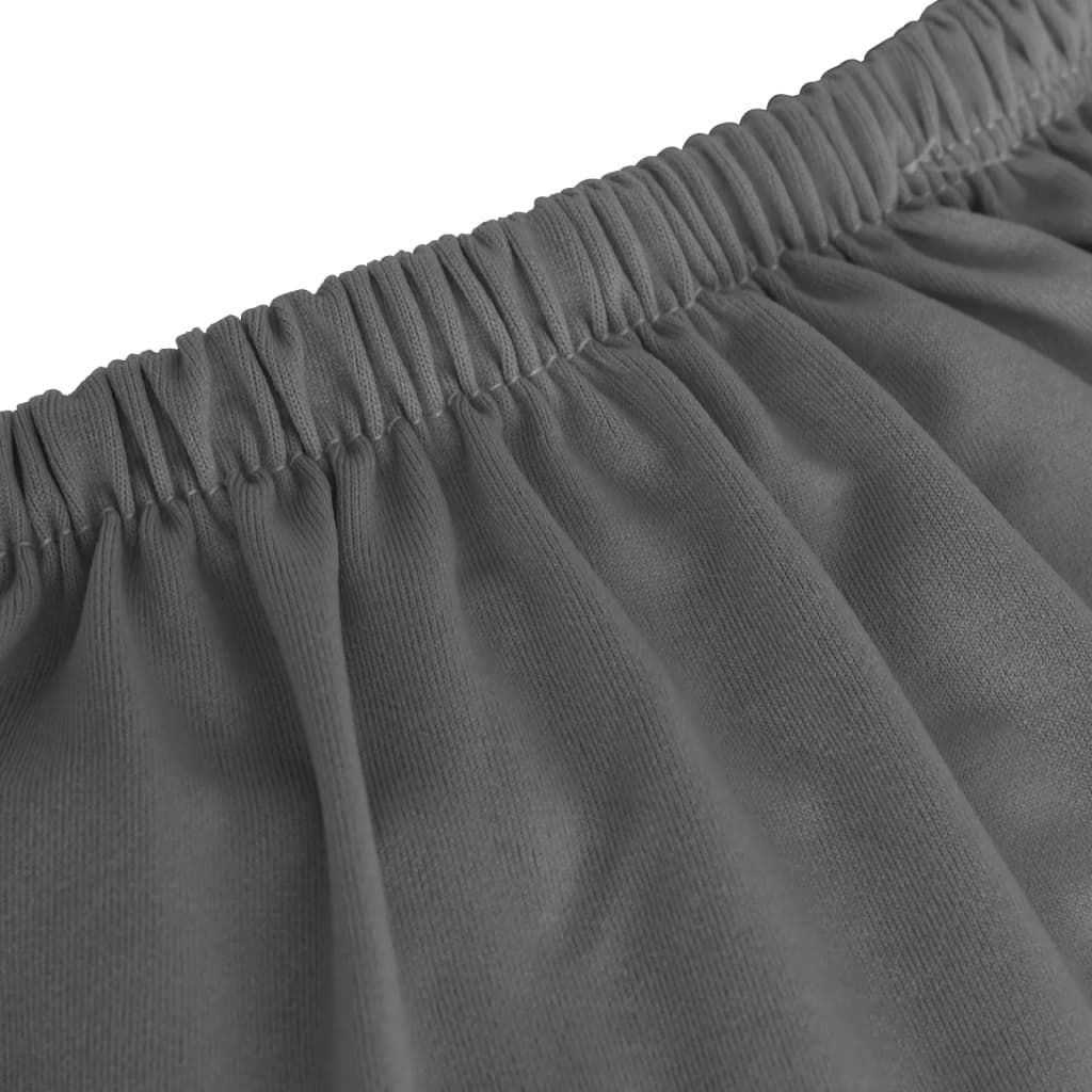 2-seater sofa cover polyester anthracite