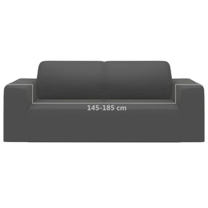 2-seater sofa cover polyester anthracite