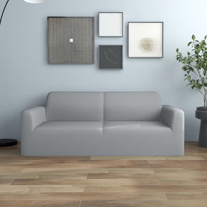 2-seater sofa cover polyester grey