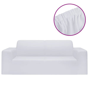 2-seater sofa cover polyester white