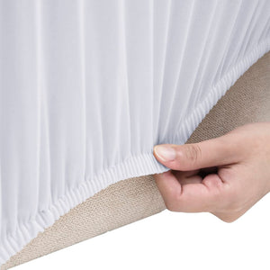 2-seater sofa cover polyester white