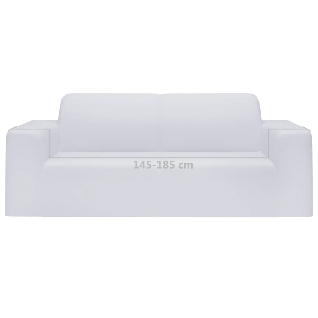 2-seater sofa cover polyester white