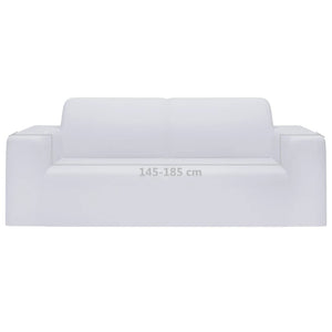 2-seater sofa cover polyester white
