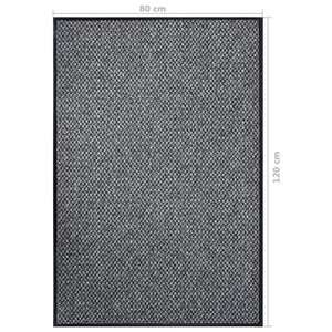 Dørmatte grå 80x120 cm