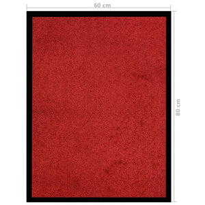 Dørmatte rød 60x80 cm