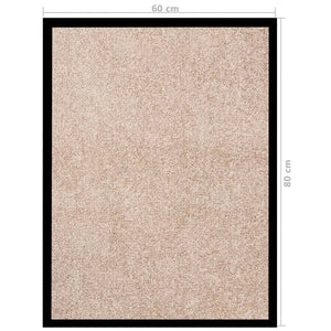 Dørmatte beige 60x80 cm