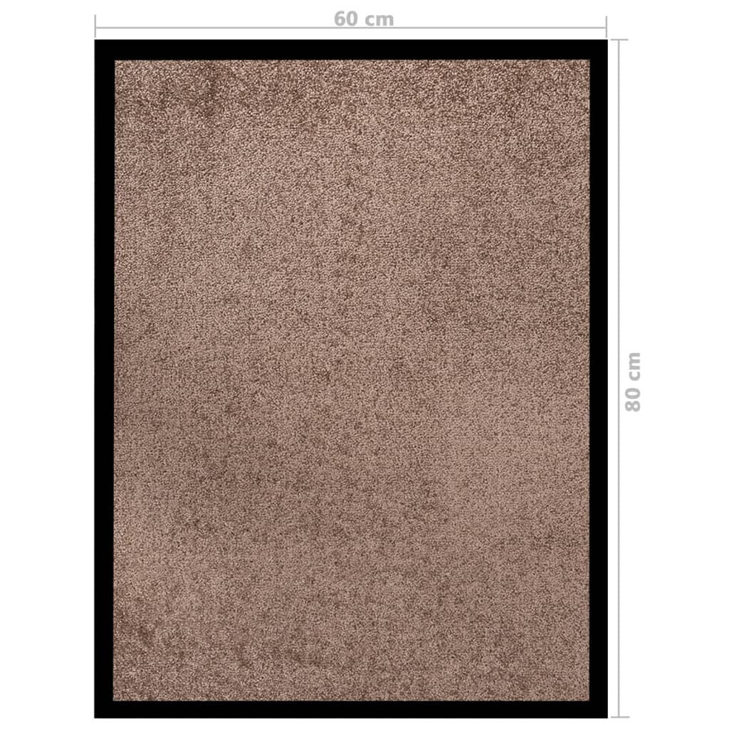 Dørmatte brun 60x80 cm