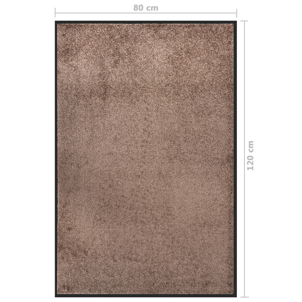 Dørmatte brun 80x120 cm