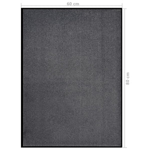 Dørmatte antrasitt 60x80 cm