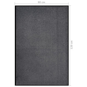 Dørmatte antrasitt 80x120 cm