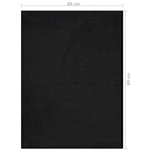Dørmatte svart 60x80 cm