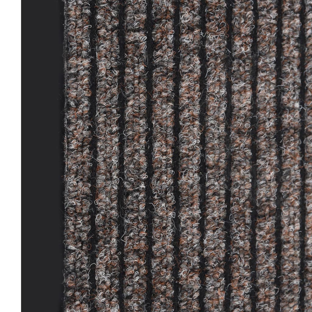 Dørmatte stripet beige 40x60 cm