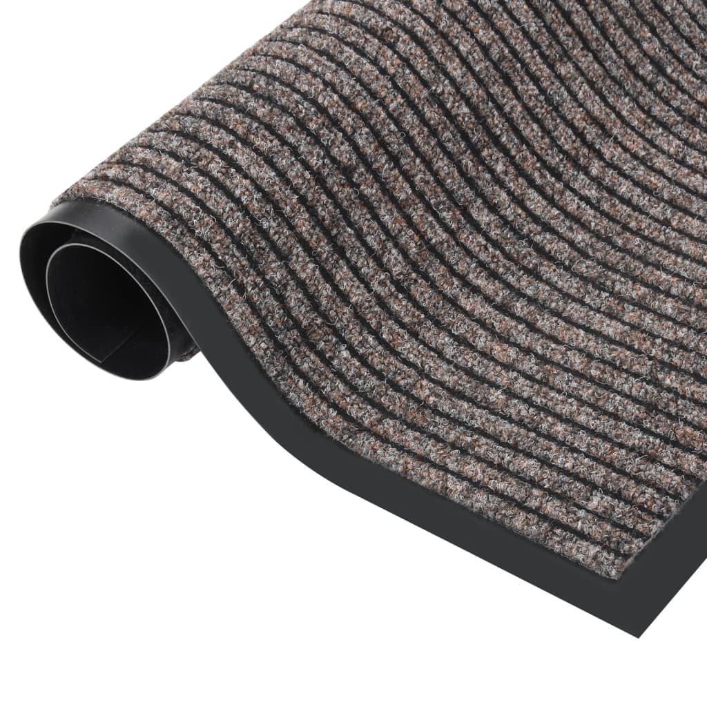 Dørmatte stripet beige 60x80 cm