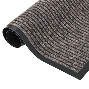 Dørmatte stripet beige 60x80 cm