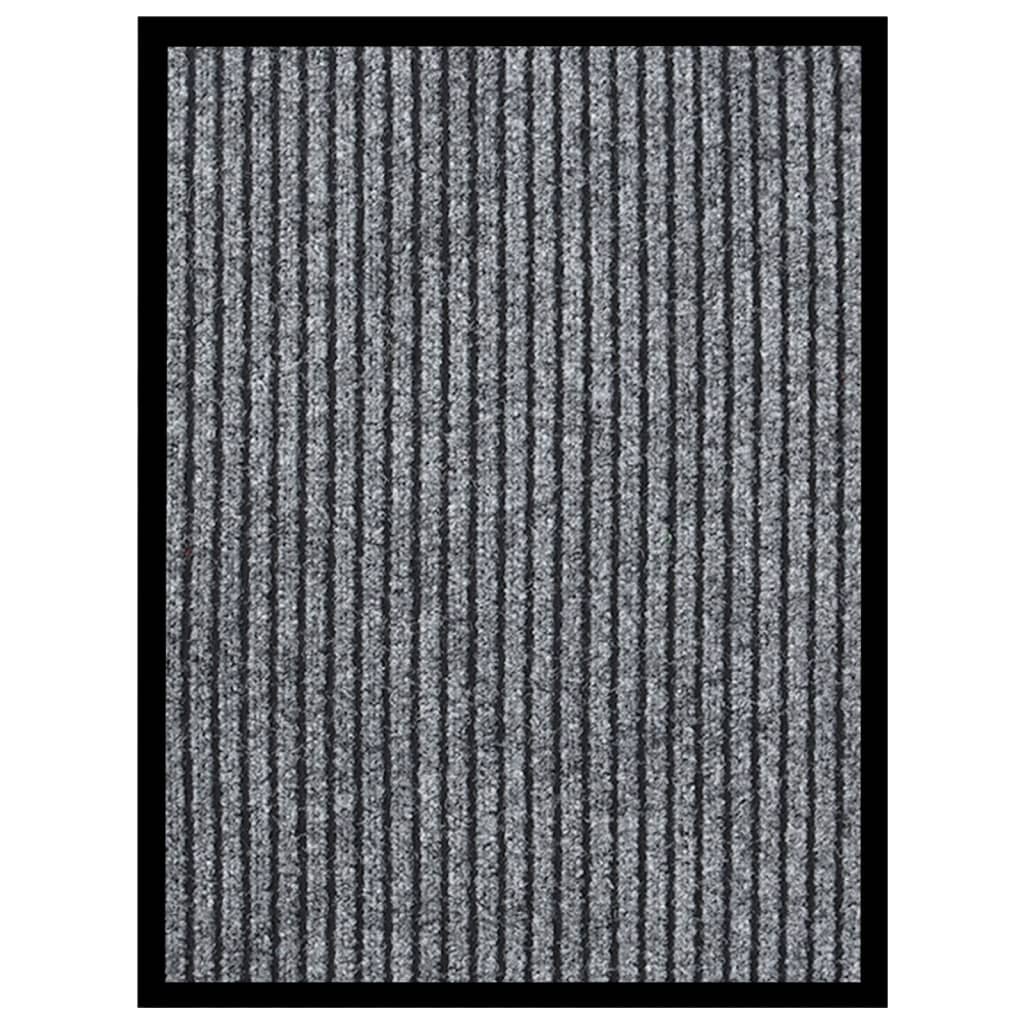 Dørmatte stripet grå 40x60 cm