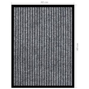 Dørmatte stripet grå 40x60 cm