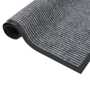 Dørmatte stripet grå 60x80 cm