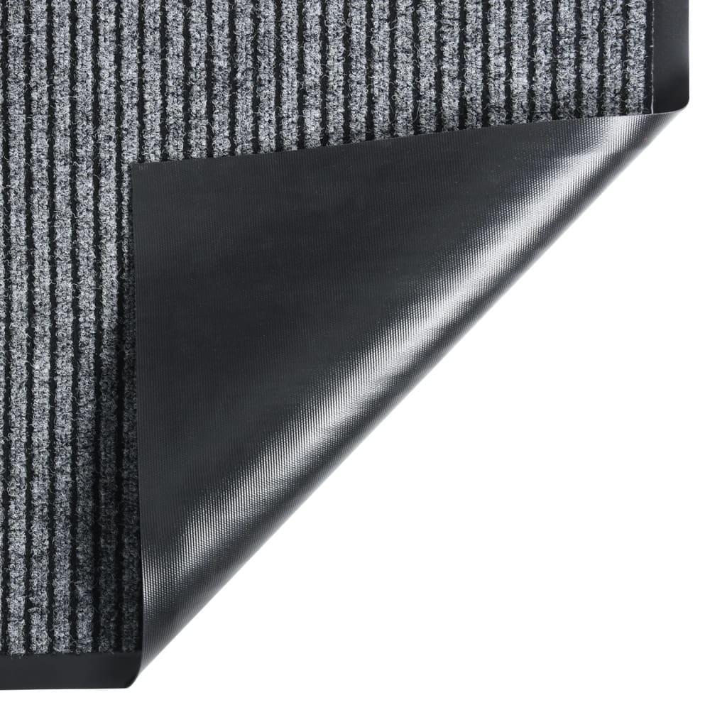 Dørmatte stripet grå 60x80 cm