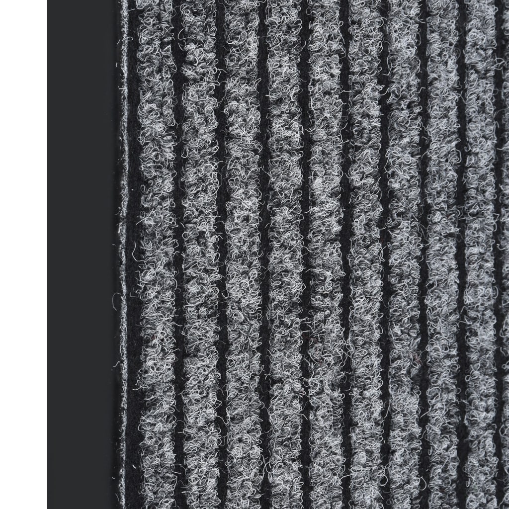 Dørmatte stripet grå 60x80 cm