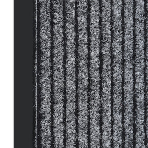 Dørmatte stripet grå 60x80 cm