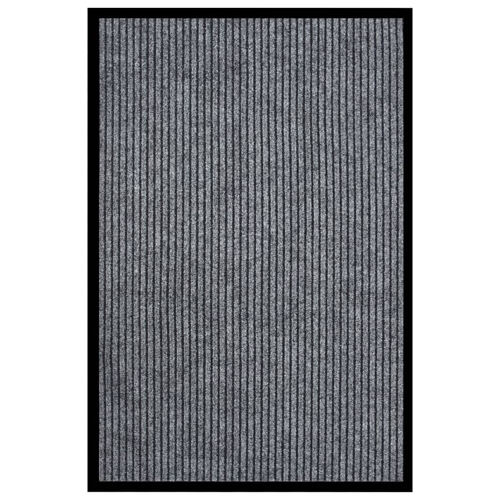 Dørmatte stripet grå 80x120 cm