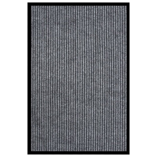 Dørmatte stripet grå 80x120 cm