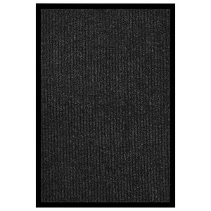Dørmatte stripet antrasitt 80x120 cm