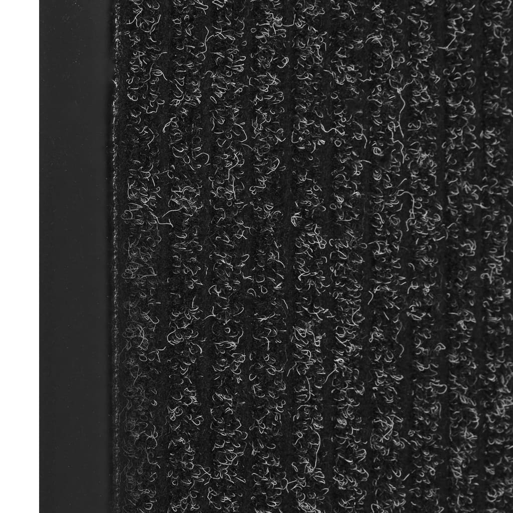 Dørmatte stripet antrasitt 80x120 cm