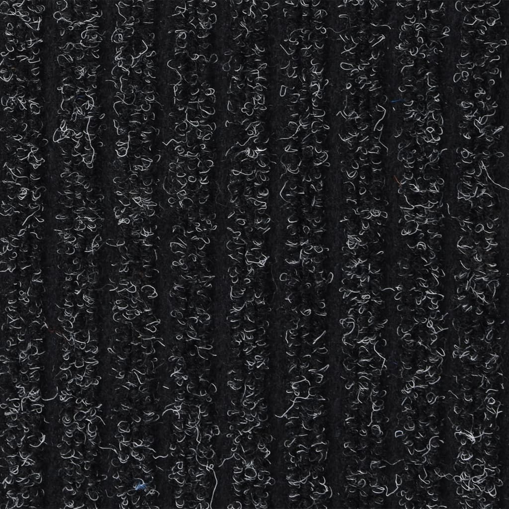 Dørmatte stripet antrasitt 80x120 cm
