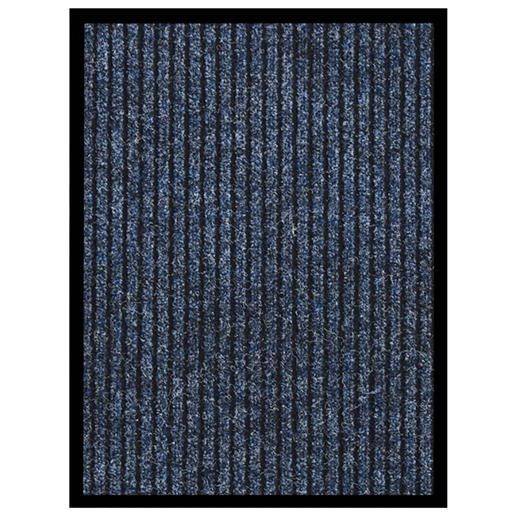 Dørmatte stripet blå 40x60 cm