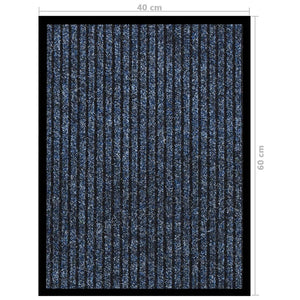 Dørmatte stripet blå 40x60 cm