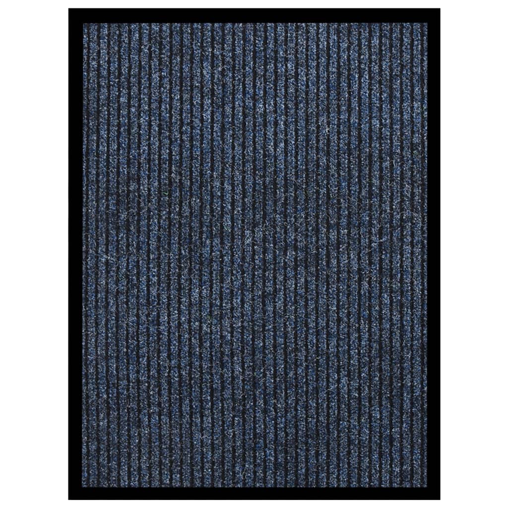 Dørmatte stripet blå 60x80 cm