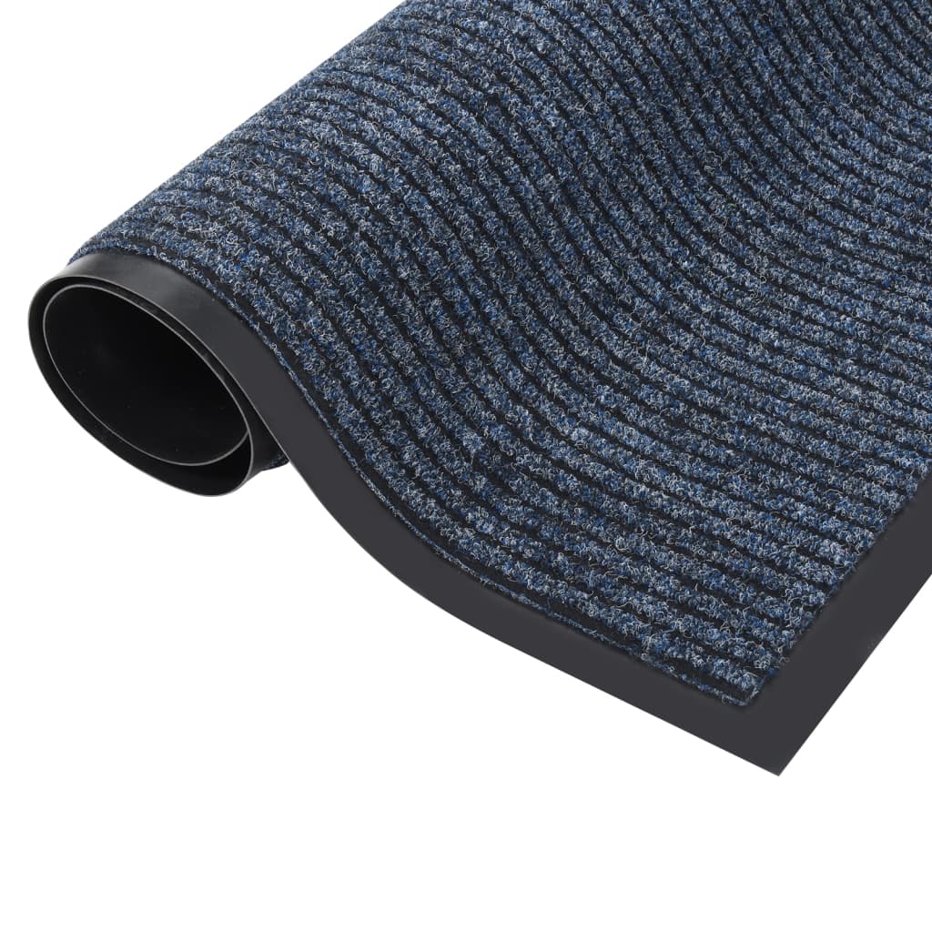 Dørmatte stripet blå 60x80 cm