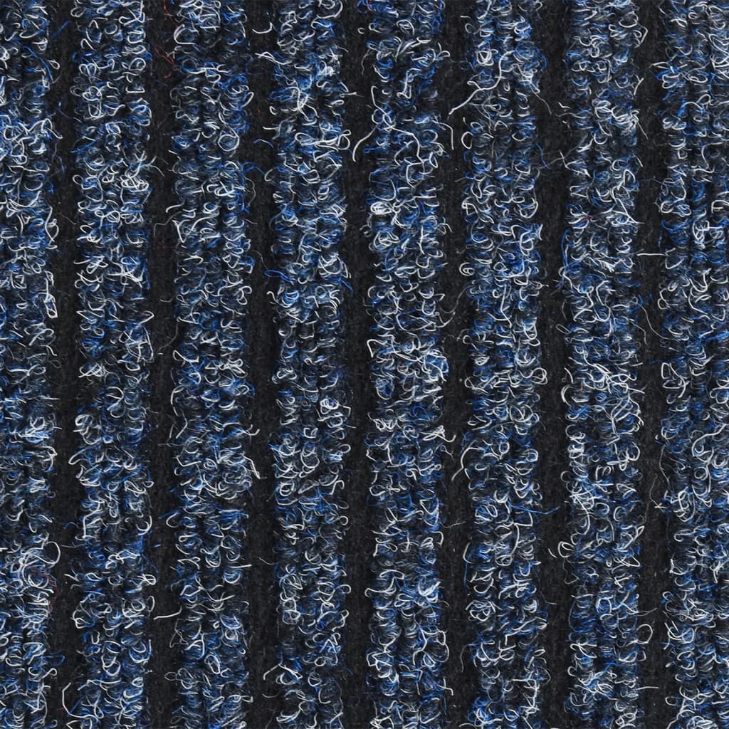 Dørmatte stripet blå 60x80 cm