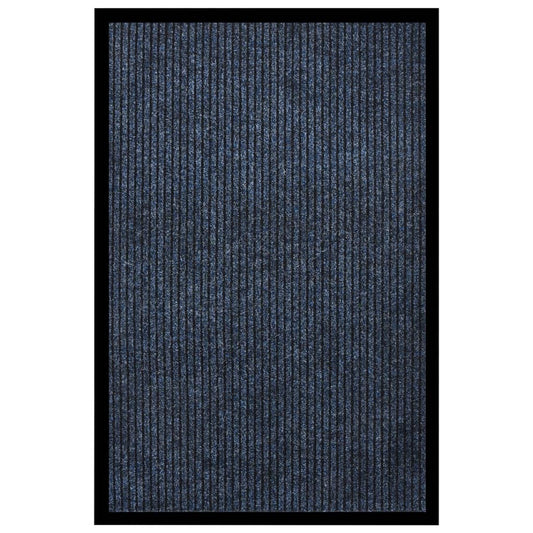 Dørmatte stripet blå 80x120 cm