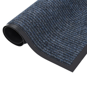 Dørmatte stripet blå 80x120 cm