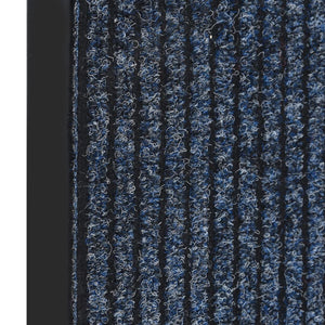Dørmatte stripet blå 80x120 cm