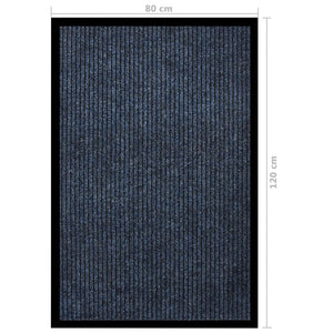 Dørmatte stripet blå 80x120 cm