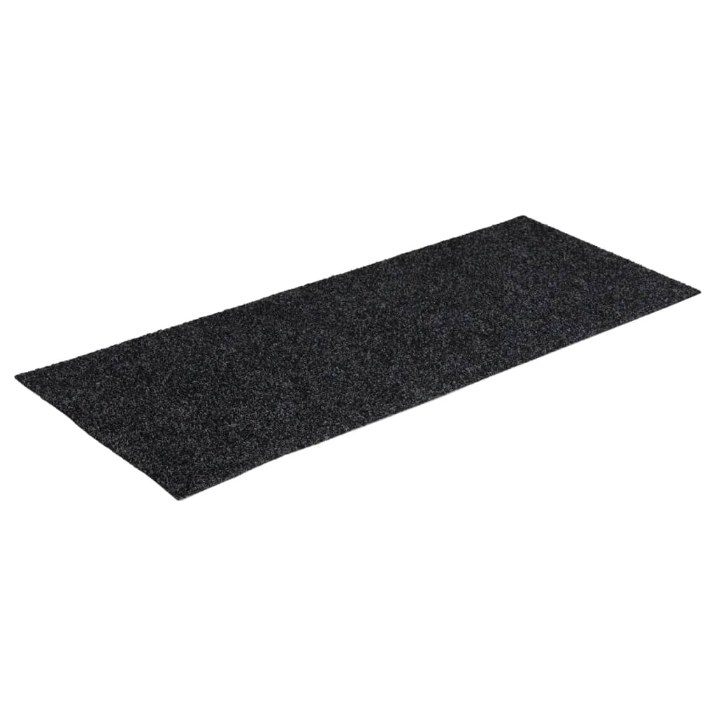 Selvklebende trappematter 15 stk 60x25 cm grå
