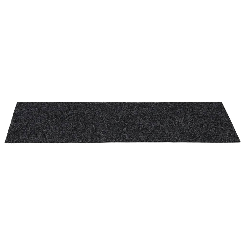 Selvklebende trappematter 15 stk 60x25 cm grå