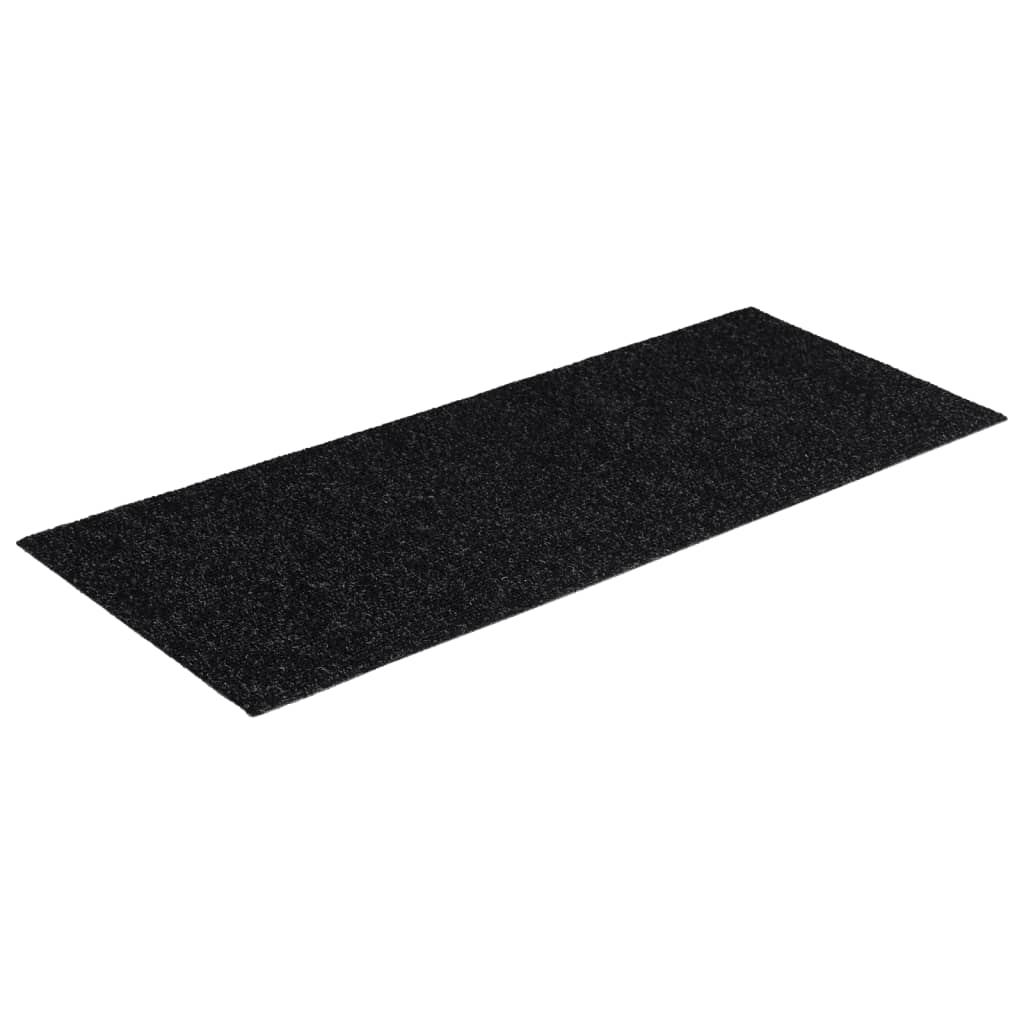 Selvklebende trappematter 15 stk 60x25 cm svart