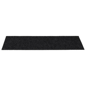 Selvklebende trappematter 15 stk 60x25 cm svart