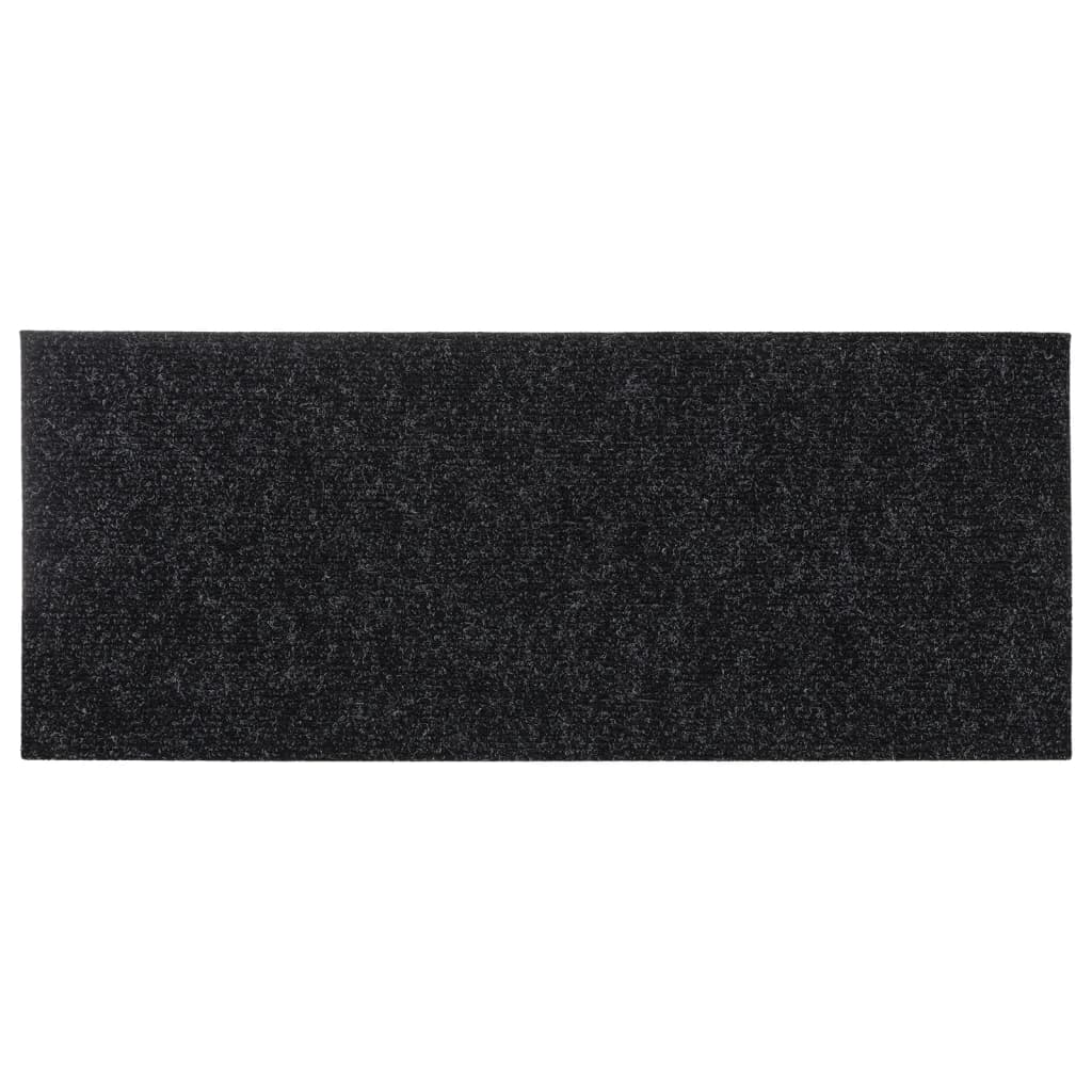 Selvklebende trappematter 15 stk 60x25 cm svart
