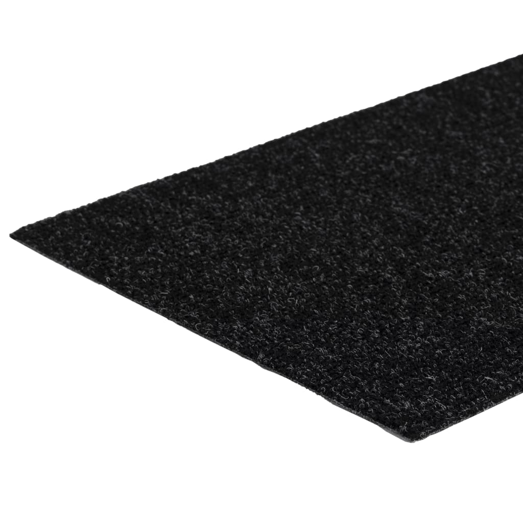Selvklebende trappematter 15 stk 60x25 cm svart